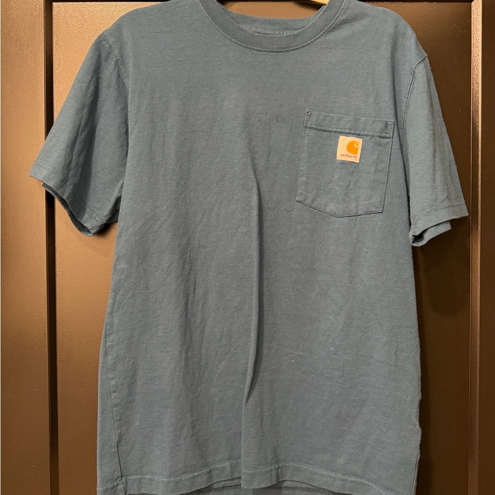 Carhartt Short Sleeve Pocket Tee in Slate Blue-Grey